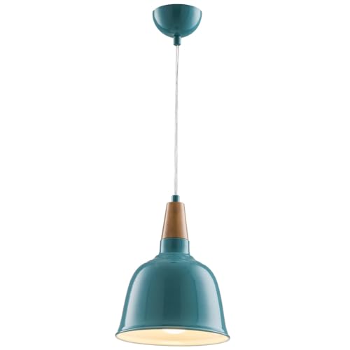 Opviq Scandinavian Turquoise Chandelier, Metal Body, 90 cm Height, 20 cm Diameter, E27 Socket Max 40W | Elegant Lighting for Modern Spaces Opviq Scandinavian Turquoise Chandelier, Metal Body, 90 cm Height, 20 cm Diameter, E27 Socket Max 40W | Elegant Lighting for Modern Spaces von Opviq