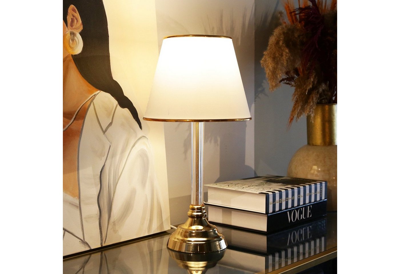 Opviq Schreibtischlampe AYDAXL, Weiß, 22 x 14 cm, 100% Plastik von Opviq