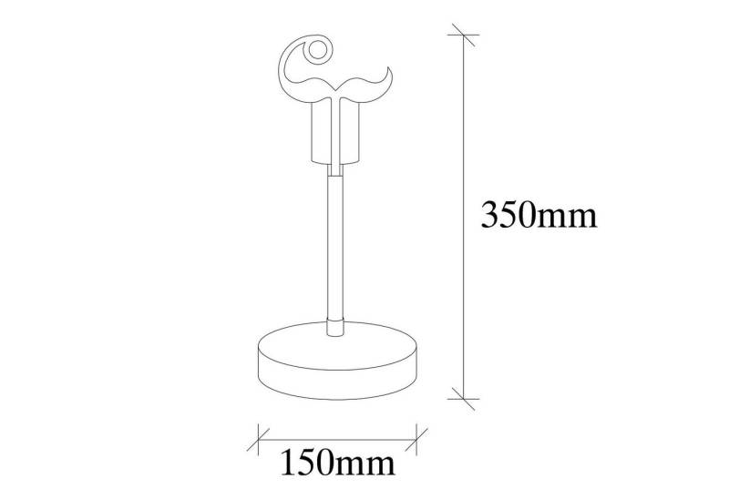 Opviq Schreibtischlampe METAL BODY, 15 x 15 cm D3112 von Opviq