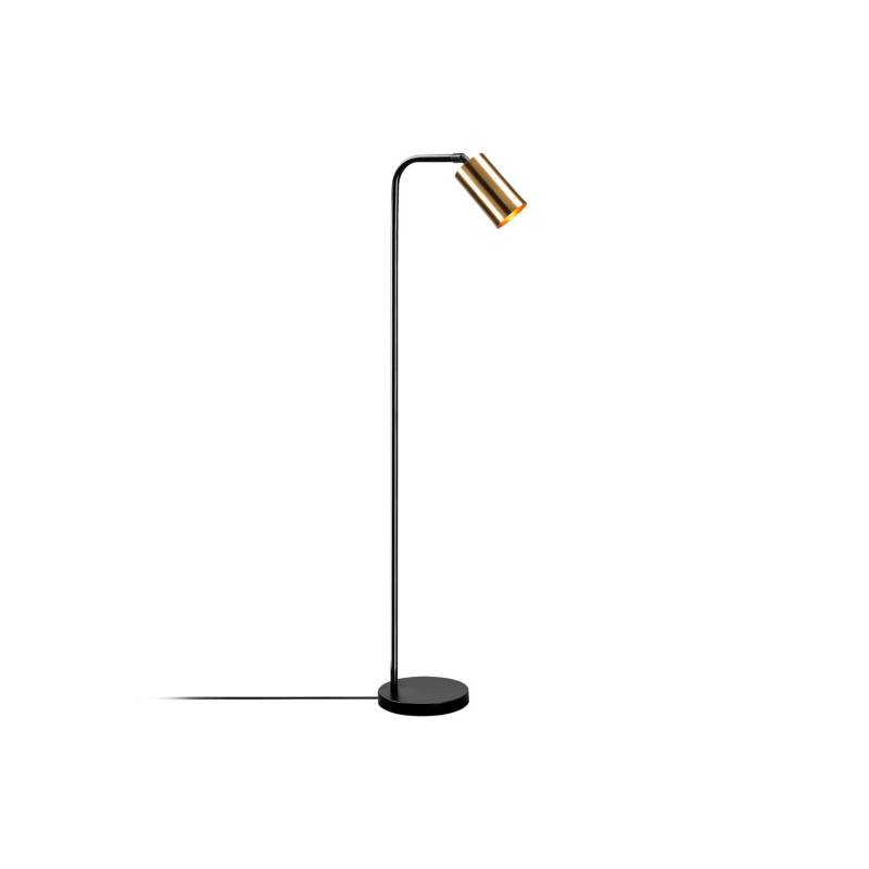 Opviq Stehleuchte Stehlampe Lampe Emek 4081 Schwarz Schirm Gold Antik Metall B-Ware von Opviq
