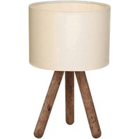 Opviq Tischleuchte creme Stoff B/H/T/L/D: ca. 19x32x19x19x19 cm E27 1 Brennstellen von Opviq