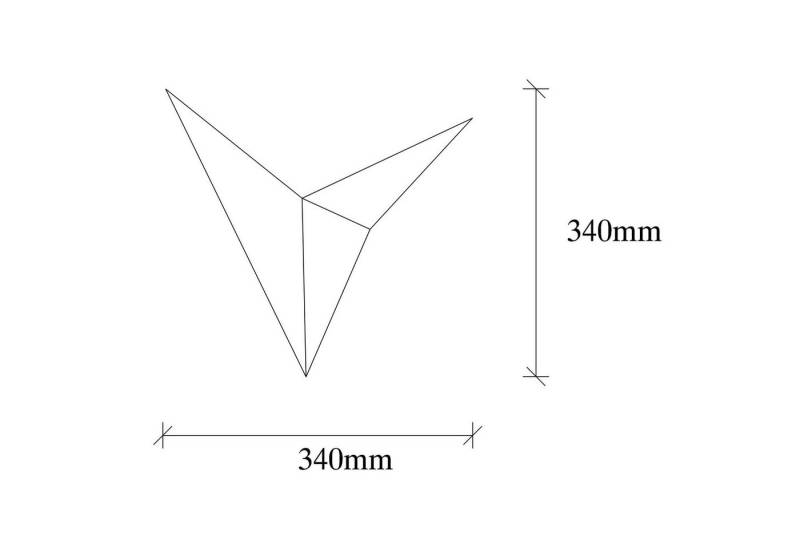 Opviq Wandleuchte METAL BODY, 34 x 5 cm M1922 von Opviq