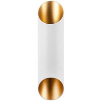 Opviq Wandleuchte Cut weiß Metall B/H/T/L/D: ca. 12x30x12x8x8 cm G9 2 Brennstellen Opviq Wandleuchte Cut weiß Metall B/H/T/L/D: ca. 12x30x12x8x8 cm G9 2 Brennstellen von Opviq