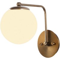 Opviq Wandleuchte Daisy gold Metall Glas B/H/T/L: ca. 26x22x26x15 cm E27 1 Brennstellen Opviq Wandleuchte Daisy gold Metall Glas B/H/T/L: ca. 26x22x26x15 cm E27 1 Brennstellen von Opviq