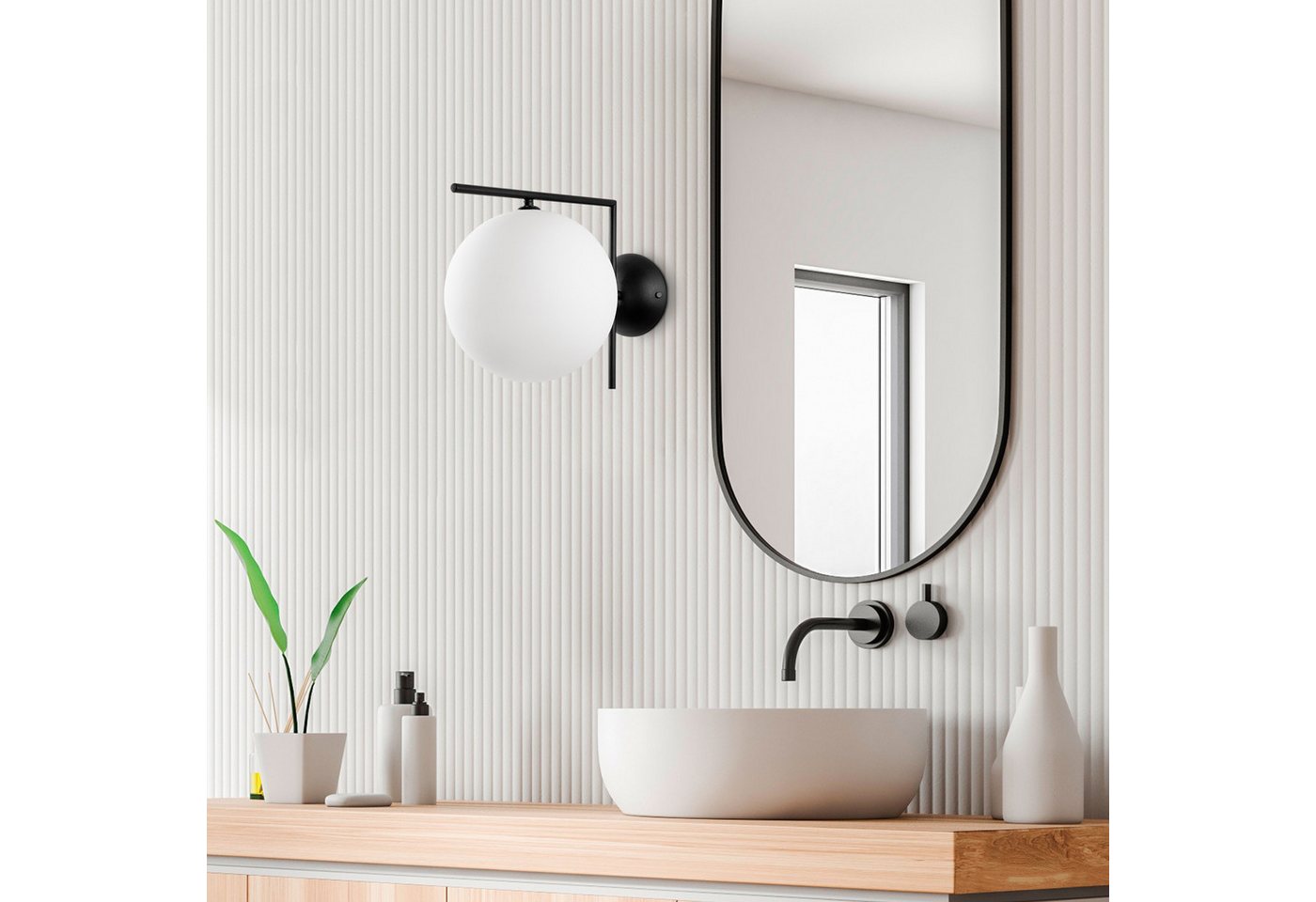 Opviq Wandleuchte METAL BODY, 25 x 43 x 30 cm N2248 von Opviq