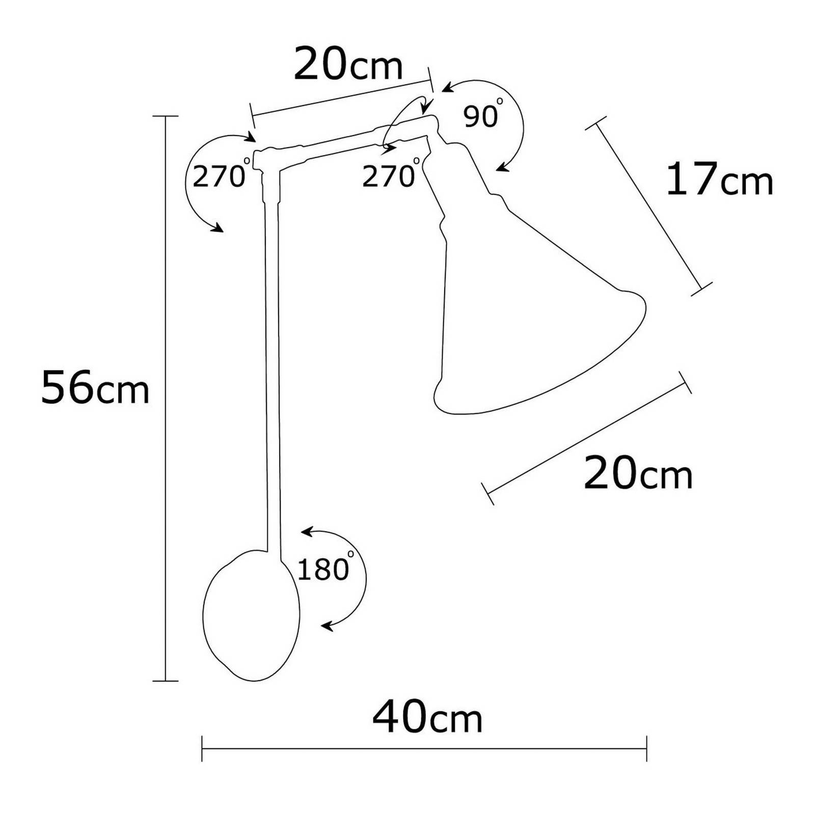 Wandleuchte Berceste 7956, schwarz/gold, Höhe 56 cm Wandleuchte Berceste 7956, schwarz/gold, Höhe 56 cm von Opviq