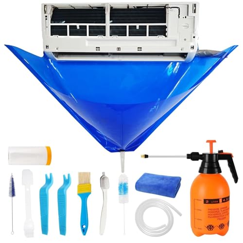 Air Conditioner Cleaning Kit, Mini Split Wartung, Ac System Tools, Wall Mounted Dust Protector, Easy Use Design, Ideal for Household Air Conditioning 10-teiliges Set Air Conditioner Cleaning Kit, Mini Split Wartung, Ac System Tools, Wall Mounted Dust Protector, Easy Use Design, Ideal for Household Air Conditioning 10-teiliges Set von Opvonxeh