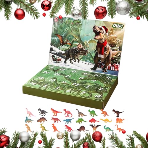 Dinosaurier Advent Weihnachten – 13,39 x 9,06 Zoll 24 Tage Kalenderspielzeug für Countdown für die Feiertagsfeier, lustiges Design mit täglichen Überraschungen, festliches Geschenk Dinosaurier Advent Weihnachten – 13,39 x 9,06 Zoll 24 Tage Kalenderspielzeug für Countdown für die Feiertagsfeier, lustiges Design mit täglichen Überraschungen, festliches Geschenk von Opvonxeh