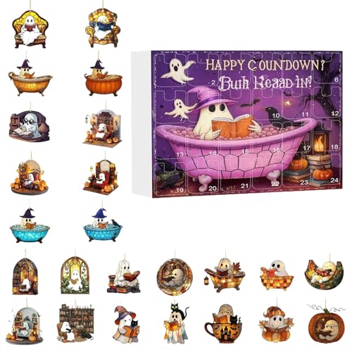 Halloween Countdown Spielzeug | Halloween -Deko Kalender - Acryl 2D Flachanhänger Deko szene Zubehör Für Baum Familie Wand Fenster Wohnzimmer Halloween Countdown Spielzeug | Halloween -Deko Kalender - Acryl 2D Flachanhänger Deko szene Zubehör Für Baum Familie Wand Fenster Wohnzimmer von Opvonxeh