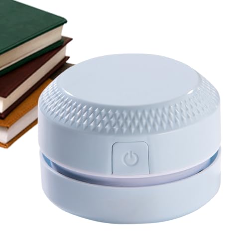 Opvonxeh Desktop Cleaner, Robot Desktop Appliance, Corner Covering Low Noise Device, Suction Head Tool for Window Crumbs College Counter Craft Room and Small Debris Removal, Available in Blue & Pink von Opvonxeh