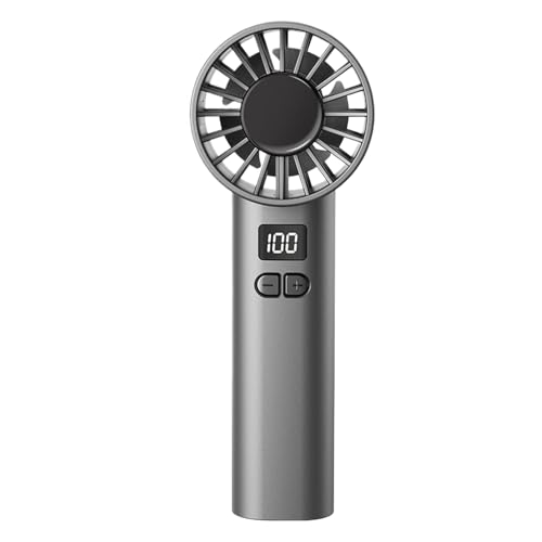 Opvonxeh Tragbarer Handventilator - Tragbarer Persönlicher Ventilator Mit Leistungsstarker Kühlung | Leiser Wiederaufladbarer Luftkühler Mit Digitaldisplay Batteriebetrieben Für Schreibtisch Reise von Opvonxeh
