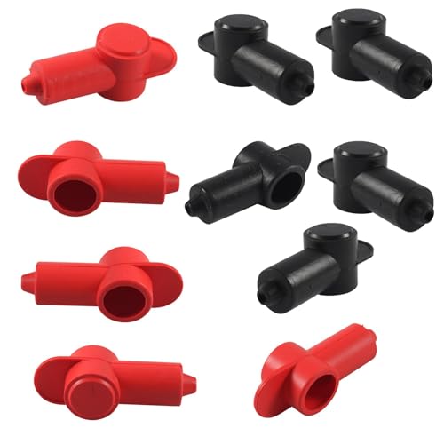 Silikon-Terminalabdeckungen | Hochtemperaturbeständige Batterie Head Protector | Langlebige Insulator Boot Cover für Lichtmaschinen, Power Connection Studs & Solenoid Ventile für Automotive und Marine von Opvonxeh