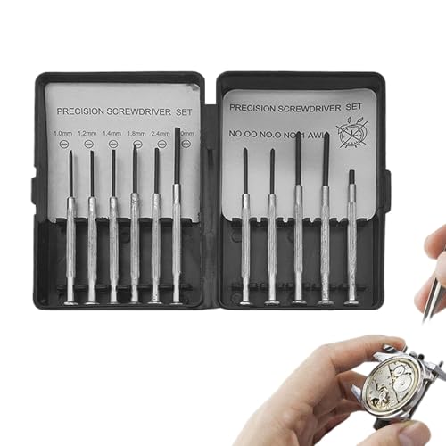 Small Coundevurver Set – 11-teiliges Präzisions-Reparatur-Set für Spielzeug, kompaktes Schraubendreher-Set mit Tipps für Elektronik, Laptop, Computer, Montr Small Coundevurver Set – 11-teiliges Präzisions-Reparatur-Set für Spielzeug, kompaktes Schraubendreher-Set mit Tipps für Elektronik, Laptop, Computer, Montr von Opvonxeh
