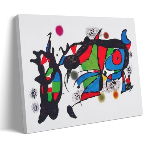 Joan Miro Surrealismus Poster Obra De Joan Miro Bild Druck Wandkunst Gemälde Leinwand Kunstwerke Geschenkidee Zimmer Ästhetik 50 x 75 cm von OqcEha