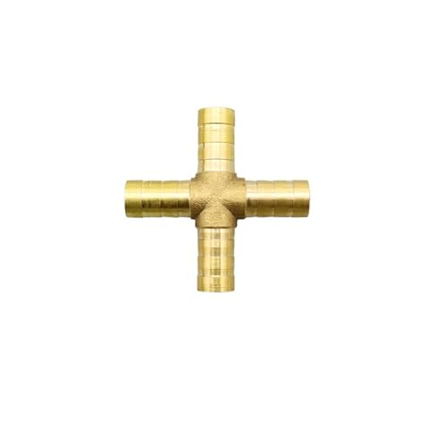 Kupferschlauch-Kopfzubehör, 2 3 4-Wege-Anschluss for 4 mm 5 mm 6 mm 8 mm 10 mm 12 mm 16 mm 19 mm Schlauch Kupfer Pagode Wasserrohrverschraubungen (Farbe: T 3 Messing, Größe: 10 mm) (Color : 4mm One 2 von OqcEha