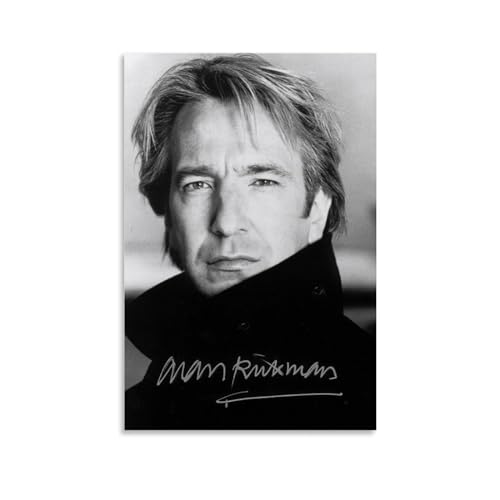 OqcEha Alan Rickman Retro-Poster, Stern, Heimdekoration, Wandkunst, zum Aufhängen, Bild, Druck, Schlafzimmer, dekorative Gemälde, Raum, ästhetisch, 60 x 90 cm von OqcEha