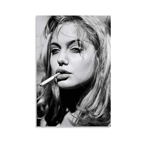 OqcEha Angelina Jolie Vintage-Poster, Schauspielerin, Bild, Druck, Wandkunst, Gemälde, Leinwand, Kunstwerke, Geschenkidee, Raumästhetik, 20 x 30 cm OqcEha Angelina Jolie Vintage-Poster, Schauspielerin, Bild, Druck, Wandkunst, Gemälde, Leinwand, Kunstwerke, Geschenkidee, Raumästhetik, 20 x 30 cm von OqcEha