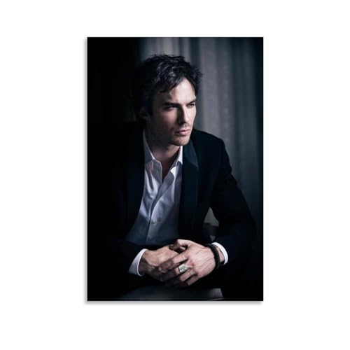 OqcEha Ian Somerhalder Poster, Stern, Wandkunst, Bild, Gemälde, Leinwanddrucke, Kunstwerke, Schlafzimmer, Wohnzimmer, Dekoration, 40 x 60 cm von OqcEha