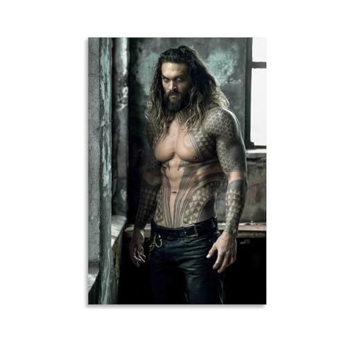 OqcEha Jason Momoa Poster, Schauspieler, coole Kunstwerke, Gemälde, Wandkunst, Leinwanddrucke, hängendes Bild, Heimdekoration, Geschenkidee, 30 x 45 cm OqcEha Jason Momoa Poster, Schauspieler, coole Kunstwerke, Gemälde, Wandkunst, Leinwanddrucke, hängendes Bild, Heimdekoration, Geschenkidee, 30 x 45 cm von OqcEha