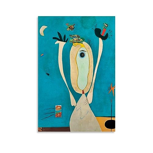 OqcEha Joan Miro Surrealismus-Poster, Metamorphose, Raum, ästhetischer Druck, Kunst, Wandgemälde, Leinwand, Geschenke, moderne Schlafzimmer-Dekoration, 50 x 75 cm von OqcEha