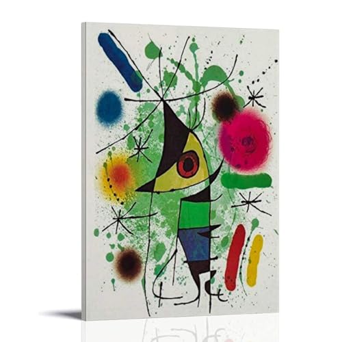 OqcEha Joan Miro Surrealismus Poster The Singing Fish Wall Art Picture Painting Canvas Prints Artworks Bedroom Living Room Decor 24x36inch(60x90cm) von OqcEha