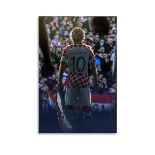 OqcEha Luka Modric Poster, Fußball, cooles dekoratives Gemälde, Leinwand, Wandkunst, Wohnzimmer, Schlafzimmer, 40 x 60 cm OqcEha Luka Modric Poster, Fußball, cooles dekoratives Gemälde, Leinwand, Wandkunst, Wohnzimmer, Schlafzimmer, 40 x 60 cm von OqcEha