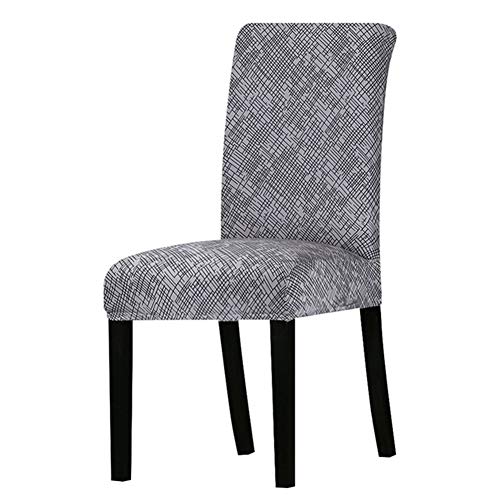 OqcEha Stretch Stuhl Slipcover, waschbar Stuhl Protector, 4 Pcs All Black Flower Printed Chair CoverFor Banquet Hotel Arm Wedding (Color : K124) (Color : K229, Size : Universal Size) von OqcEha