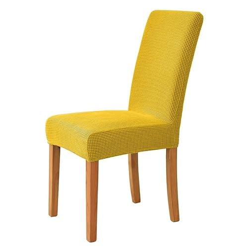 Stretch Stuhl Slipcover, waschbar Stuhl Protector, 1/2/4/6 Pieces Jacquard Fabric Chair Cover Universal Size Chair Covers Seat Slipcovers(Color : N, Size : 1 Piece) ( Color : Yellow ye , Size : 2 Piec von OqcEha