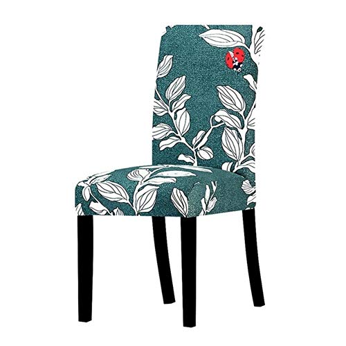 Stretch Stuhl Slipcover, waschbar Stuhl Protector, 2 Pcs Printed Flower Universal Size Chair Cover Stretch Seat Chair Covers For Wedding Banquet Restaurant Hotel Dining Living Room ( Color : K327 , Si von OqcEha