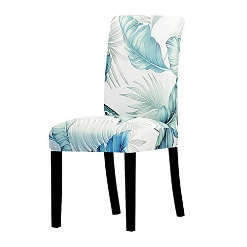 Stretch Stuhl Slipcover, waschbar Stuhl Protector, 2 Pcs Printed Flower Universal Size Chair Cover Stretch Seat Chair Covers For Wedding Banquet Restaurant Hotel Dining Living Room ( Color : K332 , Si von OqcEha