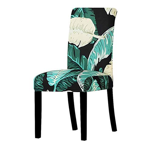 Stretch Stuhl Slipcover, waschbar Stuhl Protector, 2 Pcs Printed Flower Universal Size Chair Cover Stretch Seat Chair Covers For Wedding Banquet Restaurant Hotel Dining Living Room ( Color : K347 , Si von OqcEha