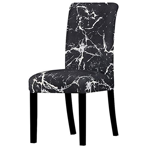 Stretch Stuhl Slipcover, waschbar Stuhl Protector, 2 Pcs Printed Flower Universal Size Chair Cover Stretch Seat Chair Covers For Wedding Banquet Restaurant Hotel Dining Living Room ( Color : K385 , Si von OqcEha