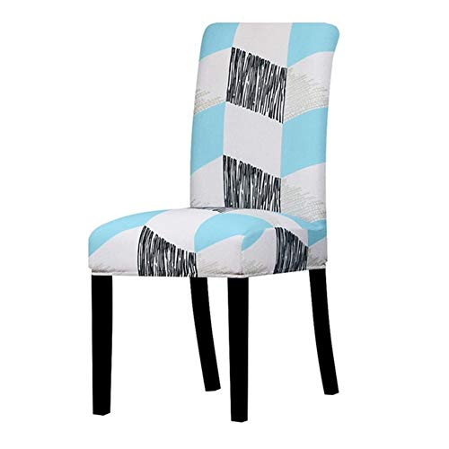 Stretch Stuhl Slipcover, waschbar Stuhl Protector, 2 Pcs Printed Flower Universal Size Chair Cover Stretch Seat Chair Covers For Wedding Banquet Restaurant Hotel Dining Living Room ( Color : K771 , Si von OqcEha