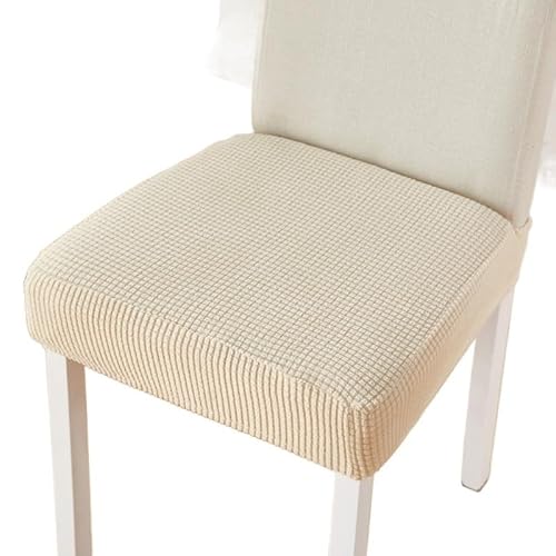Stretch Stuhl Slipcover, waschbar Stuhl Protector, For Chair Slipcovers For Dining Room Chair Protector Chair Cover Thick Stretch Chair Cover (Color : 01, Size : 1 piece) ( Color : Beige , Size : 1 pi von OqcEha