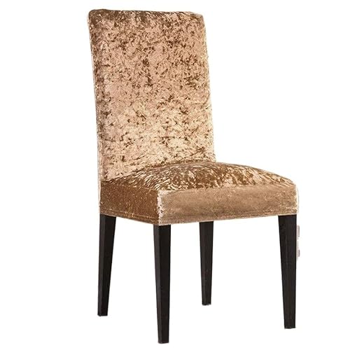 Stretch Stuhl Slipcover, waschbar Stuhl Protector, Universal Size Stretch Slipcovers Elastic Seat Chair Covers Restaurant Banquet Hotel (Color : Pink, Size : Universal Sizes) ( Color : Light Brown , S von OqcEha