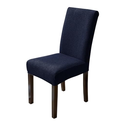 Stretch Stuhl Slipcover, waschbar Stuhl Protector, Waterproof Elastic Jacquard Chair Cover for Dining Room Chair Covers for Chairs Kitchen Wedding Hotel Banquet Protector,05,one ( Color : Navy , Size von OqcEha