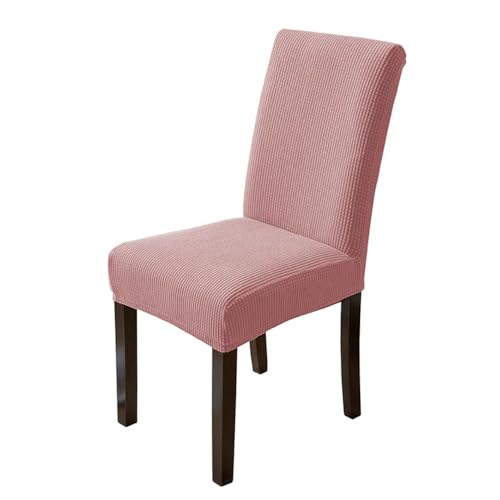 Stretch Stuhl Slipcover, waschbar Stuhl Protector, Waterproof Elastic Jacquard Chair Cover for Dining Room Chair Covers for Chairs Kitchen Wedding Hotel Banquet Protector,05,one ( Color : Roze , Size von OqcEha