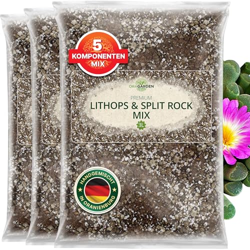 ORAGARDEN Lithops & Split Rock Erde für Sukkulenten und Kakteen- 9L Sukkulenten Substrat Erde - 5 Komponenten Kakteenerde ORAGARDEN Lithops & Split Rock Erde für Sukkulenten und Kakteen- 9L Sukkulenten Substrat Erde - 5 Komponenten Kakteenerde von OraGarden