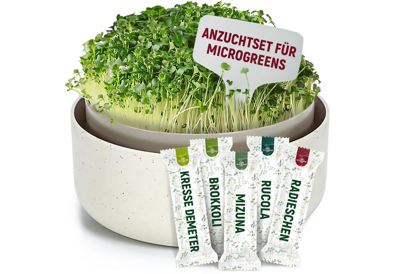 OraGarden Anzuchttopf ORAGARDEN Sprossen Anzuchtset mit 5 Bio Sorten OraGarden Anzuchttopf ORAGARDEN Sprossen Anzuchtset mit 5 Bio Sorten von OraGarden