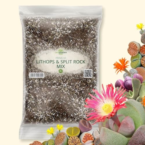 OraGarden Pflanzenerde Sukkulentenerde Erde für Lithops, Splitrock, Mesembs (3L) von OraGarden