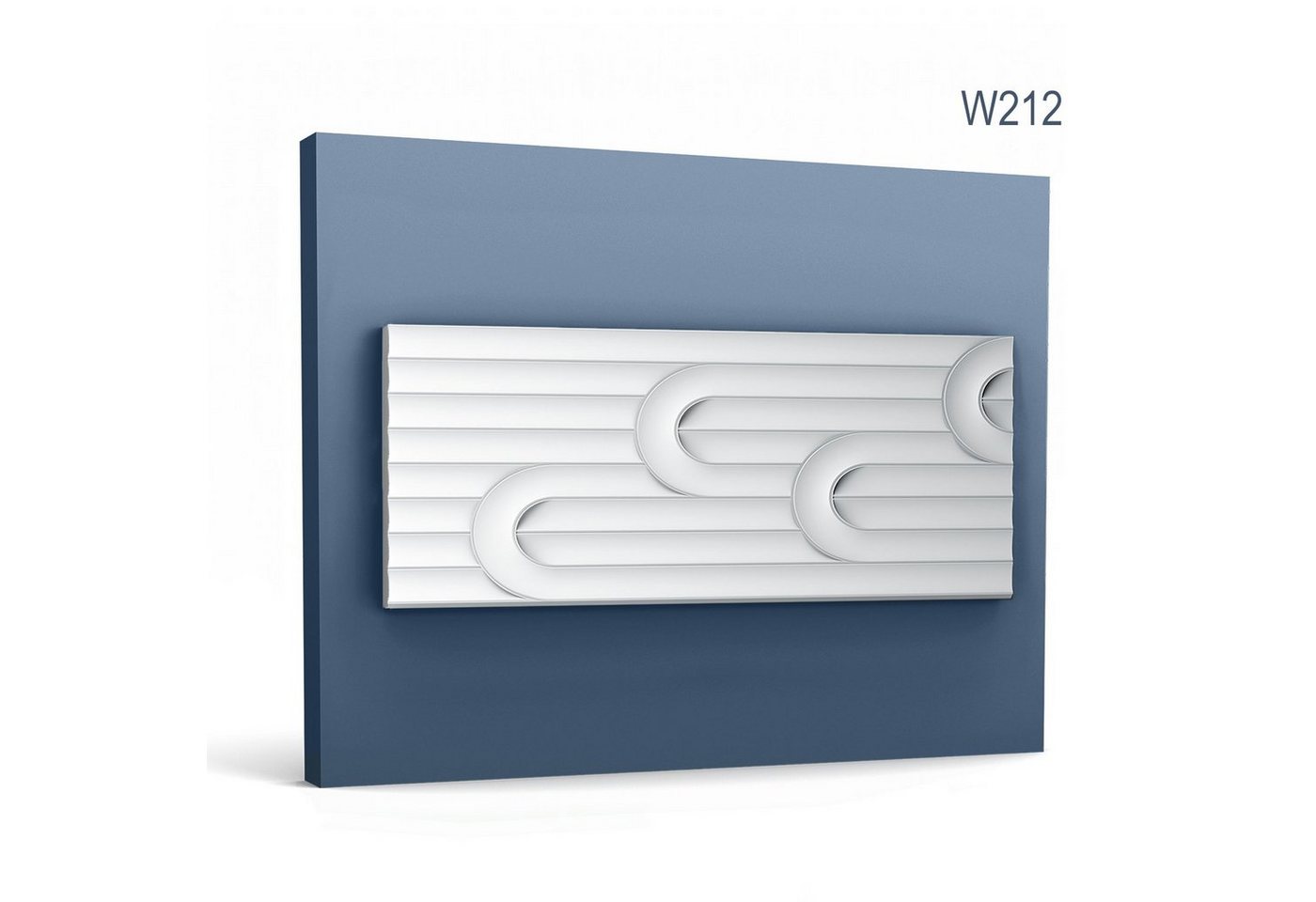 Orac Decor 3D Wandpaneel W212, BxL: 1.2x200 cm, 0.5 qm, (Dekorpaneel, 1-tlg., weiß vorgrundiert) VALLEY LOOP Wandpaneel Zierelement Stuckleiste Modernes Design von Orac Decor