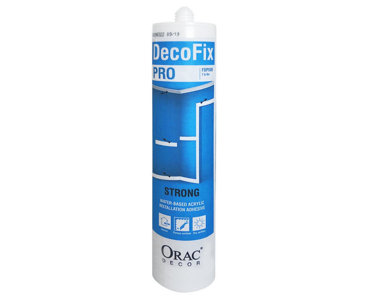 Orac Decor Sockelleiste FDP500 - Kleber DecoFix Kartusche 310ml Orac Decor, 1-St., Bitte beachten: Nur für Orac Decor Produkte benutzbar von Orac Decor