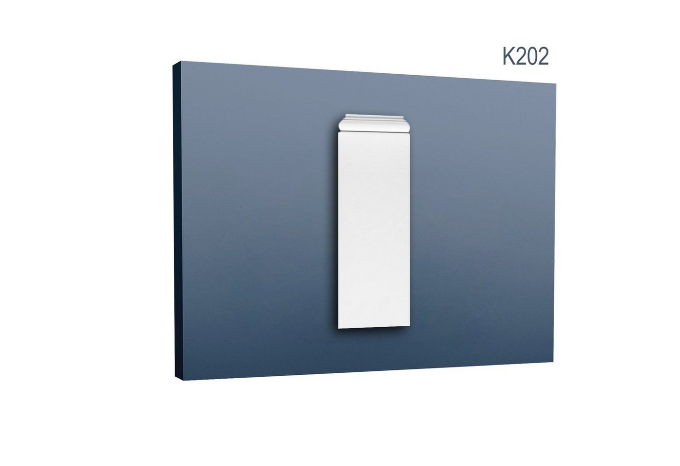 Orac Decor Wanddekoobjekt K202 (Pilaster Sockel, 1 St., Pilaster, Zierelement, Wanddekor, Schmuckelement), weiß, vorgrundiert, Stil: Zeitlos / Klassisch von Orac Decor