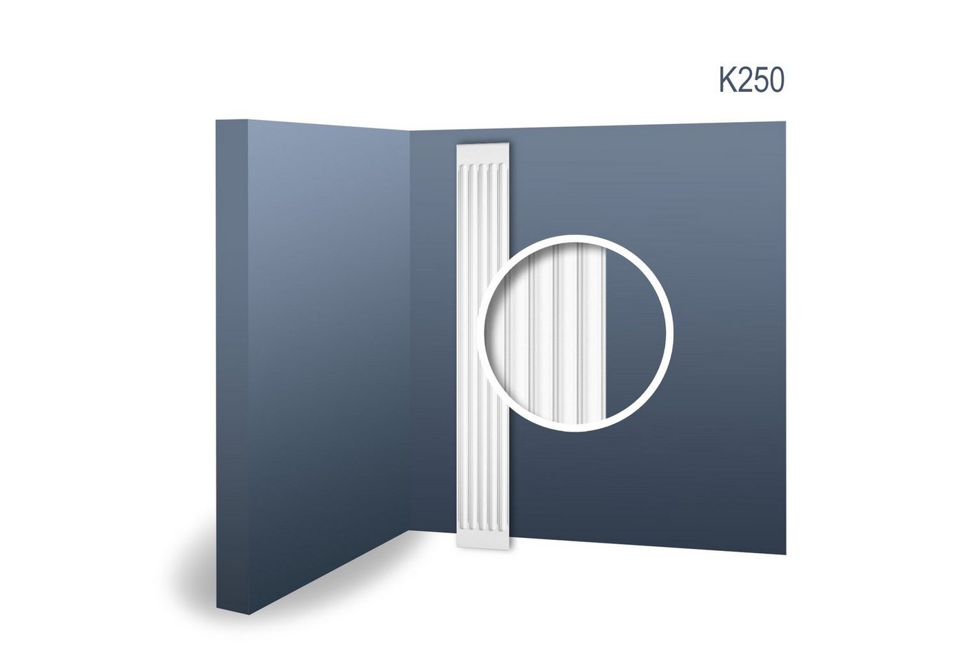 Orac Decor Wanddekoobjekt K250 (Pilaster Schaft, 1 St., Pilaster, Zierelement, Wanddekor, Schmuckelement), weiß, vorgrundiert, Stil: Zeitlos / Klassisch von Orac Decor