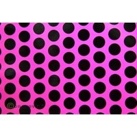 Oracover 90-014-071-010 Plotterfolie Easyplot Fun 1 (L x B) 10m x 60cm Neon-Pink-Schwarz (fluoreszie von Oracover