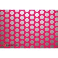 Oracover 91-014-091-002 Plotterfolie Easyplot Fun 1 (L x B) 2m x 38cm Neon-Pink-Silber (fluoresziere von Oracover