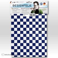 Oracover 95-010-052-B Designfolie Easyplot Fun 4 (L x B) 300mm x 208mm Weiß, Dunkelblau von Oracover