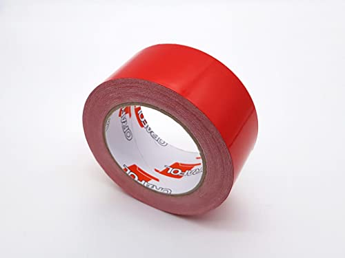 Orafol - Oracal 651 50 mm x 25 m (Laufmeter) Rot Glänzend Autofolie Möbelfolie - Selbstklebend, Autofolie/Möbelfolie/Küchenfolie (50mm x 25m, Rot) von Orafol