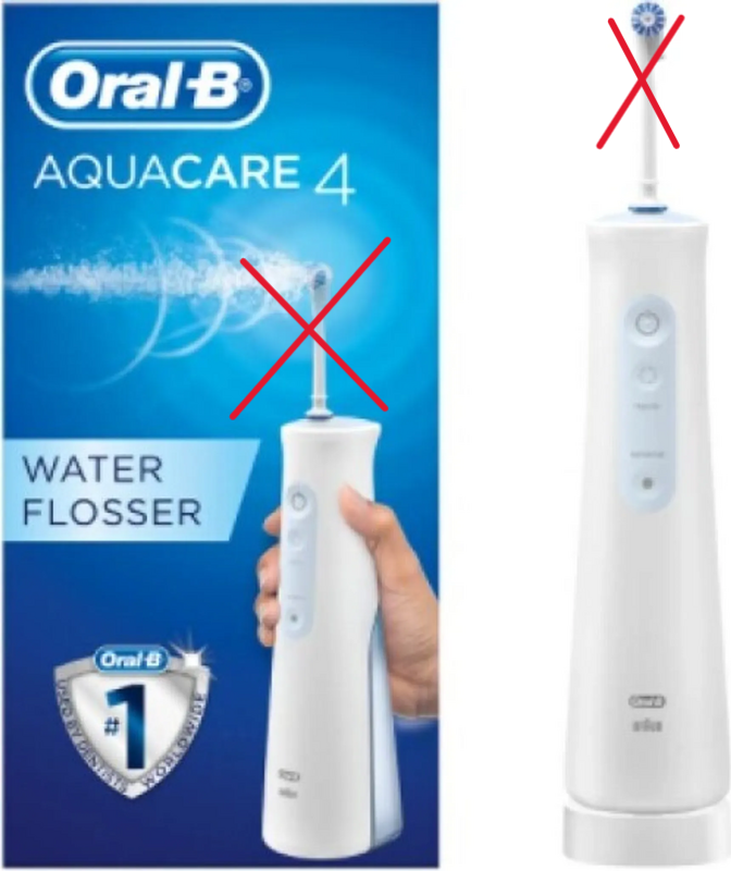 Oral B Aquacare 4 Elektrische Zahnbürste Zahnzwischenräumen Zahn Siehe Text/Foto B-Ware von Oral-B