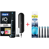 Oral-B Elektrische Zahnbürste "iO 10" 5 Stk. Aufsteckbürsten Magnet-Technologie, iOsense, 7 Putzmodi, Farbdisplay & Lade-Reiseetui Oral-B Elektrische Zahnbürste "iO 10" 5 Stk. Aufsteckbürsten Magnet-Technologie, iOsense, 7 Putzmodi, Farbdisplay & Lade-Reiseetui von Oral-B